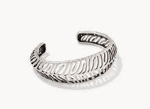 Load image into Gallery viewer, Kendra Scott-Tiger Striped Mikki Vintage Silver Cuff Bracelet M/L 9608805544