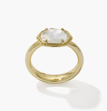 Load image into Gallery viewer, KENDRA SCOTT Daphne Gold Frame Band Ring 9608895151 SZ 6