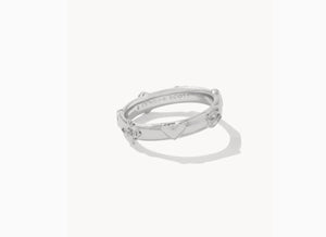 Kendra Scott-Beatrix Band Ring in Silver Metal 9608862187 Sz 6