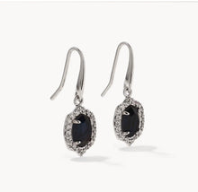 Load image into Gallery viewer, Daphne Crystal Frame Silver Drop Earrings 9608806769