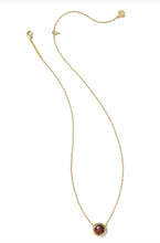 Load image into Gallery viewer, KENDRA SCOTT Basketball Gold Necklace in Orange Goldstone 9608865262