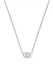 Load image into Gallery viewer, KENDRA SCOTT Mini Elisa Luxe Silver Pendant Necklace 9608806885