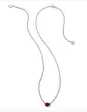 Load image into Gallery viewer, KENDRA SCOTT Cailin Silver Pendant Necklace in Red Crystal 9608871222