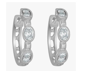 14Kt White Gold Diamond 1/3Ctw Earring ER10767-4WD *