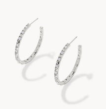 Load image into Gallery viewer, Kendra Scott-Fate Silver Hoop Earrings 9608806833