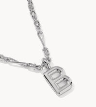 Load image into Gallery viewer, KENDRA SCOTT Bubble Letter B Silver Short Pendant Necklace 9608805588