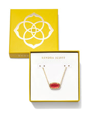 Load image into Gallery viewer, KENDRA SCOTT Boxed Elisa Gold Pendant Necklace in Red Illusion 9608862280