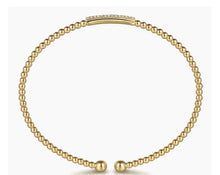 Load image into Gallery viewer, Gabriel &amp; Co-14K Yellow Gold Bujukan Bead Bangle with Diamonds BG4119-57Y45JJ
