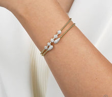 Load image into Gallery viewer, Gabriel &amp; Co-14K Yellow Gold Bujukan Diamond Teardrops Bangle BG4230-57Y45JJ