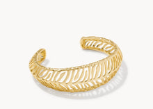 Load image into Gallery viewer, Kendra Scott-Tiger Striped Mikki Gold Cuff Bracelet 9608805539