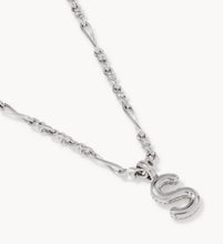 Load image into Gallery viewer, KENDRA SCOTT Bubble Letter S Silver Short Pendant Necklace 9608805622