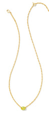 Load image into Gallery viewer, KENDRA SCOTT Cailin Gold Pendant Necklace in Light Green Crystal 9608803555