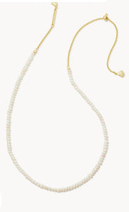 Kendra Scott-Lolo Gold Strand Necklace in White Pearl 9608863558
