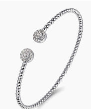 Load image into Gallery viewer, Gabriel &amp; Co-14K White Gold Bujukan Cluster Diamond Split Bangle BG4123-57W45JJ