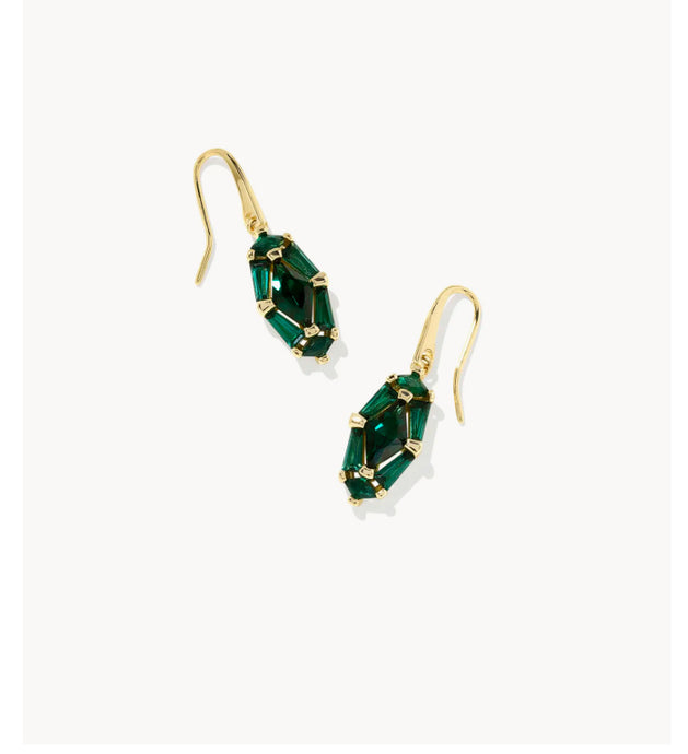 KENDRA SCOTT Lindy Rae Lee Gold Drop Earrings in Green Crystal
9608871131