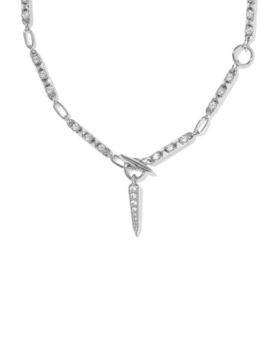 KENDRA SCOTT Fate Silver Lariat Necklace 9608806830