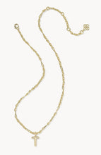 Load image into Gallery viewer, KENDRA SCOTT Bubble Letter T Gold Short Pendant Necklace 9608805623