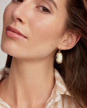 Load image into Gallery viewer, Kendra Scott-Dani Gold Figaro Frame Drop Earrings in Iridescent Abalone 9608881215