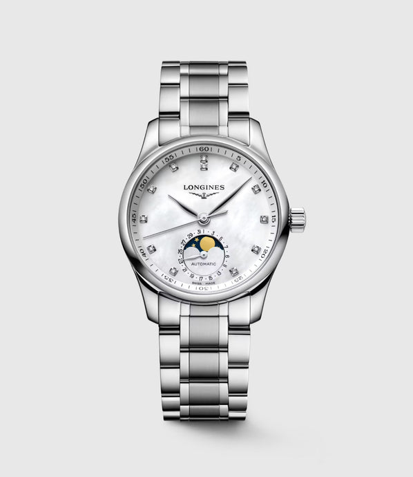 LONGINES-LONGINES MASTER COLLECTION MOONPHASE, Automatic watch, Ø 34.00 mm, Stainless steel. L2.409.4.87.6