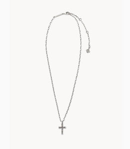 Kendra Scott-Jada Cross Short Pendant Necklace in Silver  Metal 9608861223