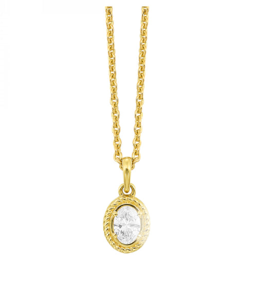 14K YG Diamond Pendant PD11161-4YC