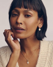Load image into Gallery viewer, Kendra Scott-Daphne Crystal Frame Gold in Ivory Mother-of-Pearl Drop Earrings 9608806765