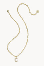 Load image into Gallery viewer, KENDRA SCOTT Bubble Letter C Gold Short Pendant Necklace 9608805589