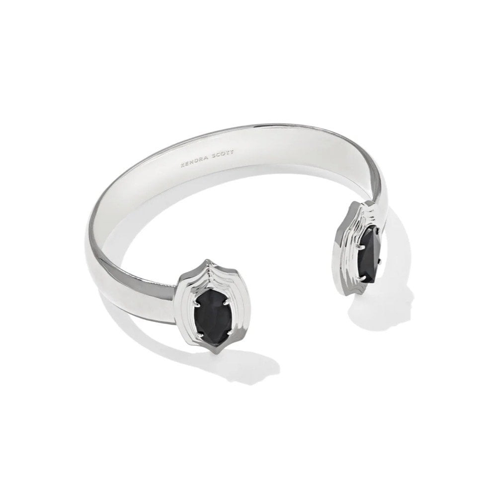 KENDRA SCOTT Elton Step Frame Cuff Bracelet Rhodium Dark Indigo Illusion 9608806789