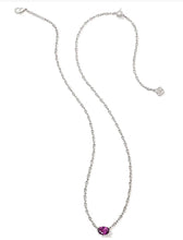 Load image into Gallery viewer, KENDRA SCOTT Cailin Silver Pendant Necklace in Purple Crystal 9608871210