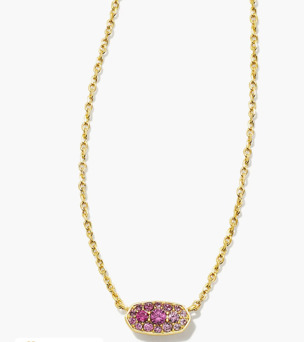 KENDRA SCOTT Grayson Gold Crystal Pendant Necklace in Pink Ombre
9608853164