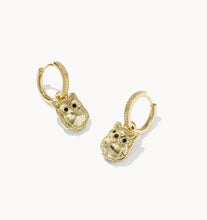 Load image into Gallery viewer, Kendra Scott-Owl Gold Convertible Huggie Earrings 9608897848