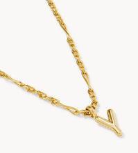 Load image into Gallery viewer, KENDRA SCOTT Bubble Letter Y Gold Short Pendant Necklace 9608805633