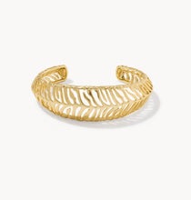 Load image into Gallery viewer, Kendra Scott-Tiger Striped Mikki Gold Cuff Bracelet 9608805539