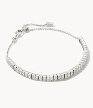 Load image into Gallery viewer, KENDRA SCOTT Gracie Silver Tennis Delicate Chain Bracelet in White Crystal #9608862117