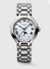 Load image into Gallery viewer, LONGINES-LONGINES PRIMALUNA MOONPHASE, Automatic watch, Ø 34.00 mm, Stainless steel. L8.126.4.71.6