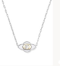Load image into Gallery viewer, KENDRA SCOTT Abbie Medallion Silver Short Pendant Necklace 9608894497