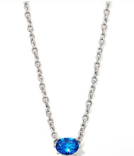 Load image into Gallery viewer, KENDRA SCOTT Cailin Silver Necklace in Blue Violet Crystal 9608871687
