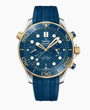Load image into Gallery viewer, Omega-SEAMASTER DIVER 300M
44 mm, steel ‑ yellow gold on rubber strap
210.22.44.51.03.001