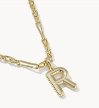 Load image into Gallery viewer, KENDRA SCOTT Bubble Letter R Gold Short Pendant Necklace 960885619
