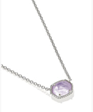 Load image into Gallery viewer, KENDRA SCOTT Daphne Silver Frame Short Pendant Necklace 9608895633