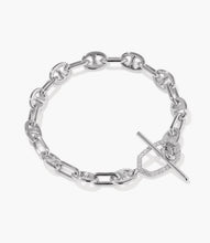 Load image into Gallery viewer, KENDRA SCOTT Elisa Toggle Silver Link Bracelet 9608889607
