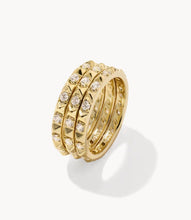 Load image into Gallery viewer, KENDRA SCOTT Fate Gold Ring Set of 3 9608806845 SZ 5