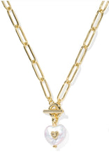 Load image into Gallery viewer, KENDRA SCOTT Sasha Heart Gold Link and Chain Necklace 9608886290