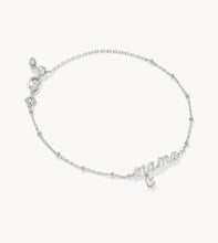 Load image into Gallery viewer, KENDRA SCOTT Mama Silver Crystal Delicate Chain Bracelet 9608877015