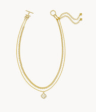 Load image into Gallery viewer, KENDRA SCOTT Mallory Rose Gold Multi Strand Necklace Gold Ivory Mop 9608867941