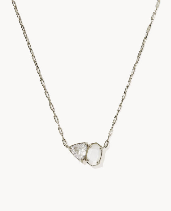 KENDRA SCOTT Tatum Silver Short Pendant Necklace 9608884012