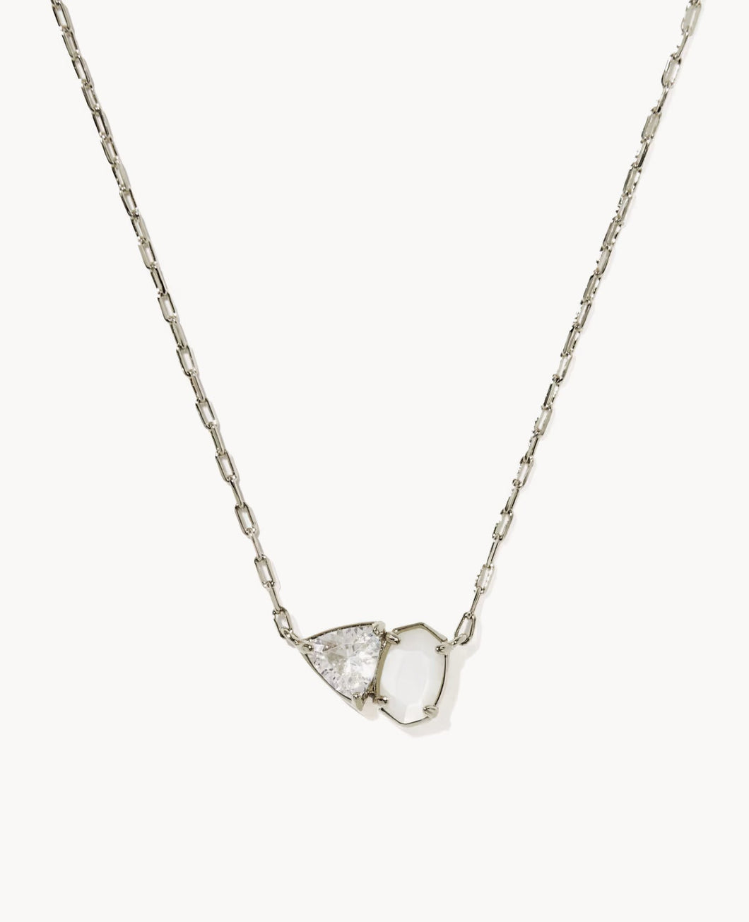 KENDRA SCOTT Tatum Silver Short Pendant Necklace 9608884012