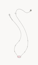 Load image into Gallery viewer, KENDRA SCOTT Elisa Lattice Frame Silver Short Pendant Necklace 9608877217