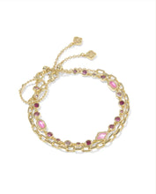 Load image into Gallery viewer, KENDRA SCOTT Mini Elisa Abbie Gold Set of 2 Delicate Chain Bracelets 9608890800