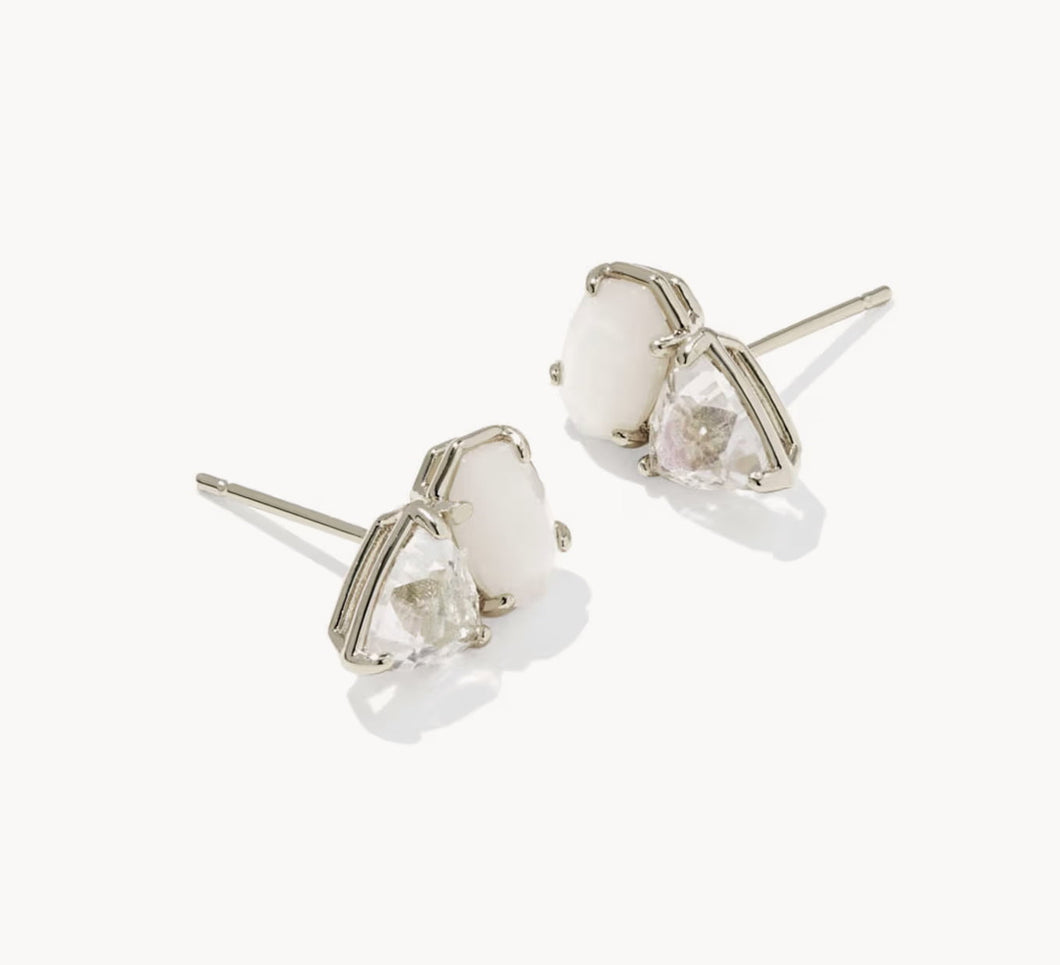 KENDRA SCOTT Tatum Silver Stud Earrings 9608890850